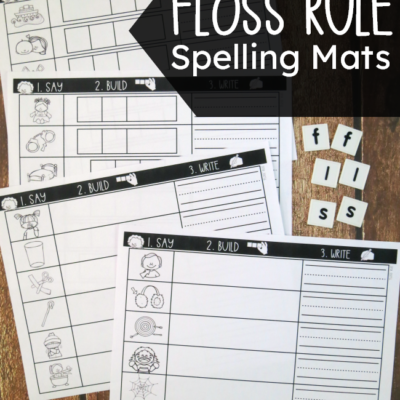 Floss Rule Spelling Mats