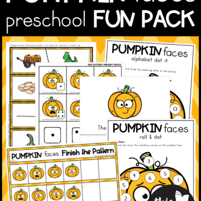 FREE Pumpkin Preschool Pack