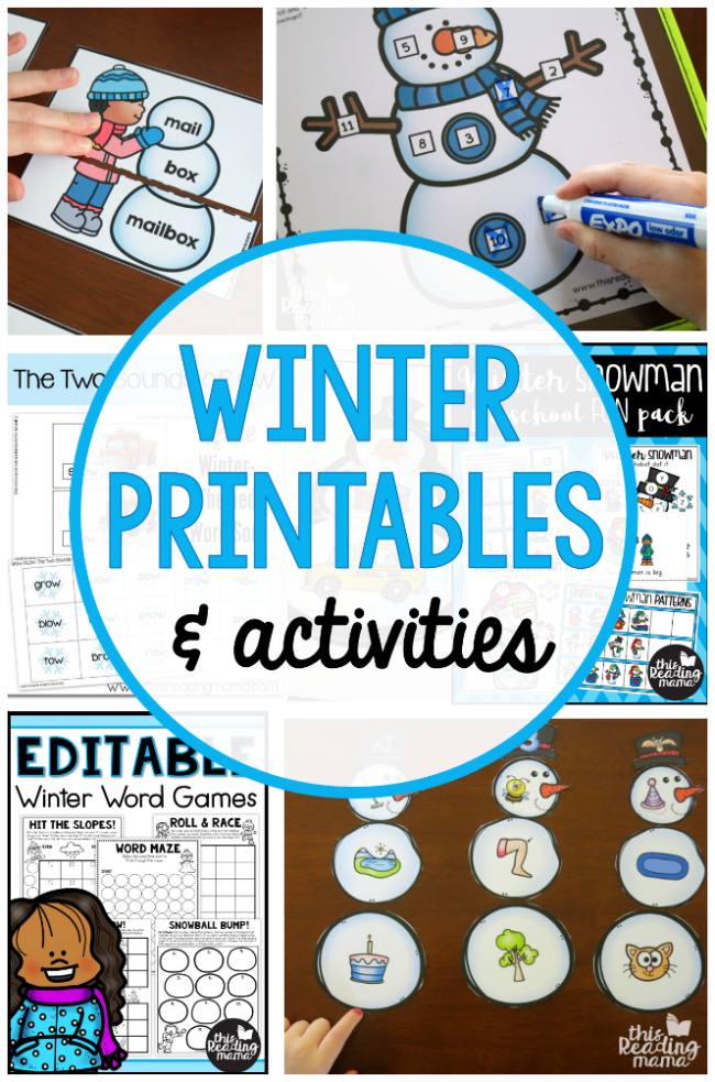 FREE Winter Printables and Activities - This Reading Mama