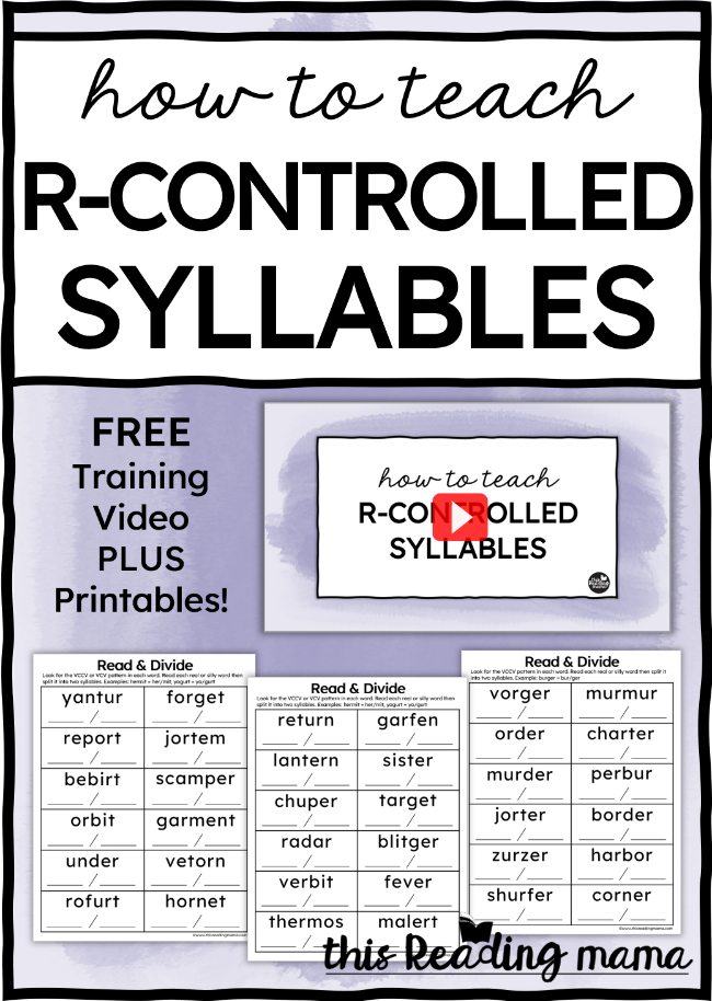 How to Teach R-Controlled Syllables - This Reading Mama