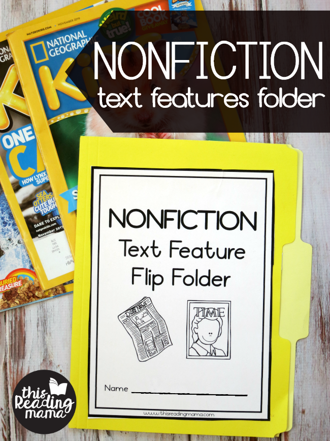 Nonfiction Text Features Folder - This Reading Mama