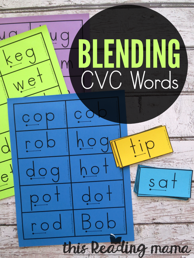 Blending CVC Words - with Free Successive Blending Cards - This Reading Mama