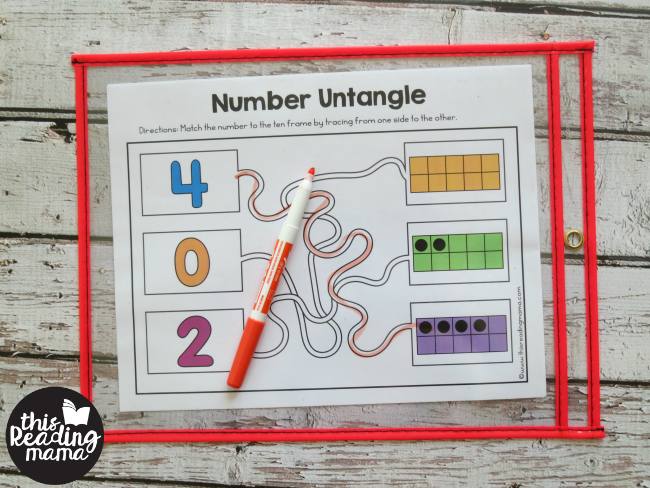 fine motor number mazes - level 1 for numbers 0-5
