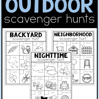Printable Outdoor Scavenger Hunts