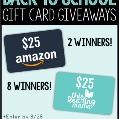 Back to School Gift Card Giveaways {This Giveaway is Over}