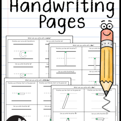 MORE Simple Handwriting Pages
