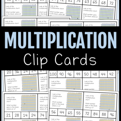 52 FREE Multiplication Clip Cards