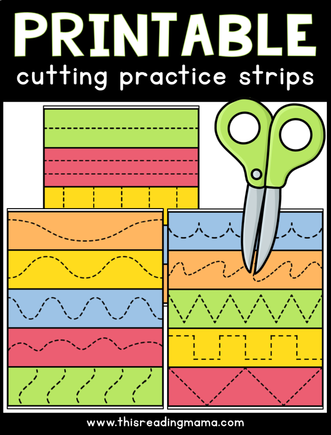 Printable Cutting Practice Strips This Reading Mama