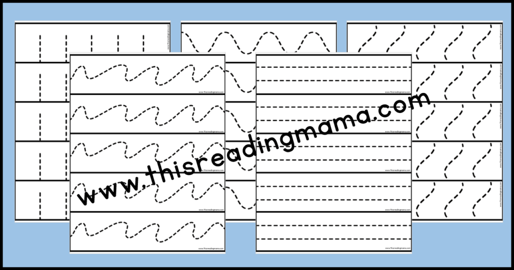 cutting practice strips - formatted for easy printing for multiple learners
