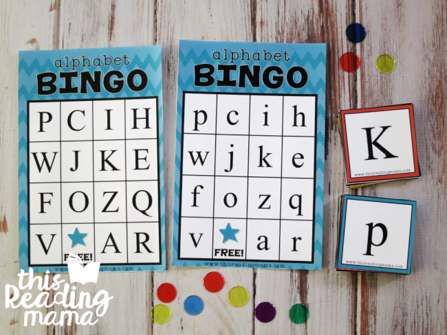 Alphabet BINGO Boards and Cards - Type Font