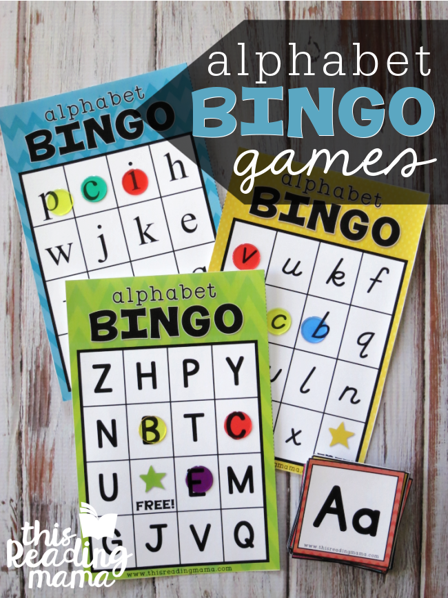 Printable Alphabet BINGO Games - This Reading Mama