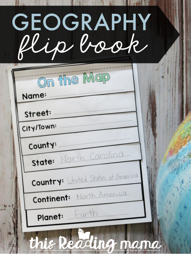 Geography Flip Book {for the 50 States} - This Reading Mama