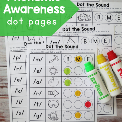 Phonemic Awareness Dot Pages