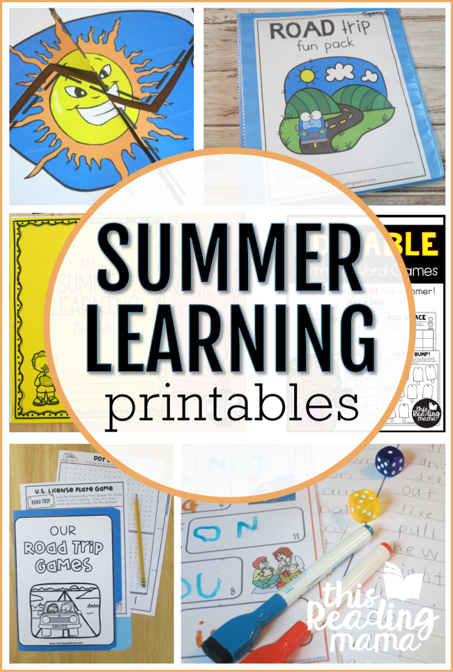 Summer Learning Printables - This Reading Mama