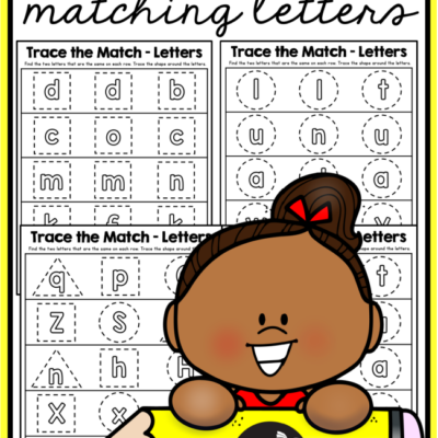 Matching Letters Tracing Pages