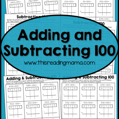 Adding and Subtracting 100 Worksheets