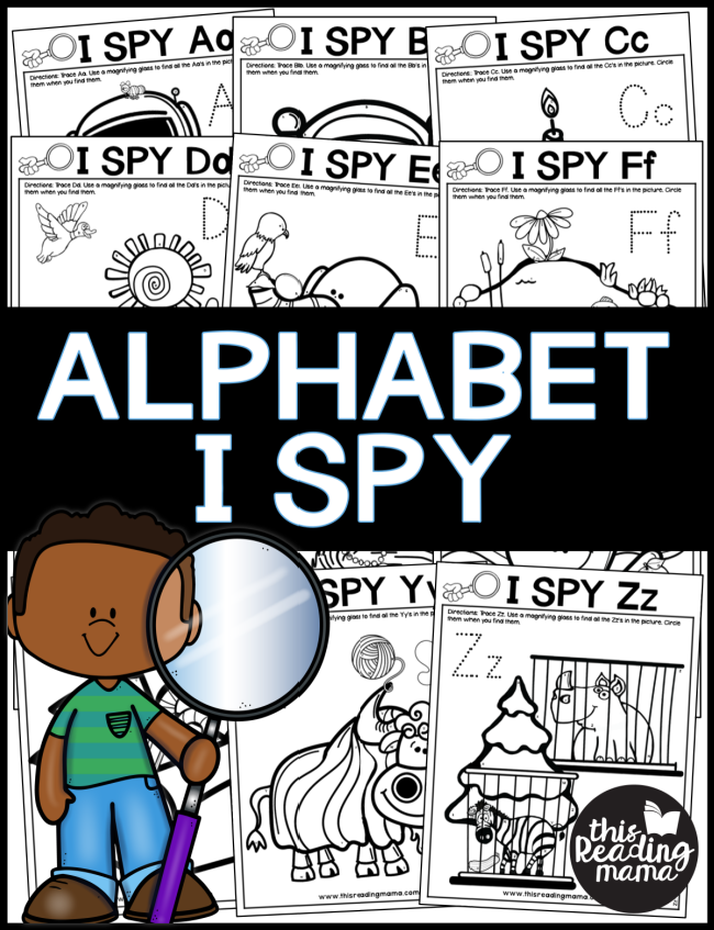 Alphabet I Spy Pages - This Reading Mama