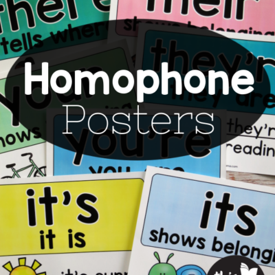 FREE Homophone Posters