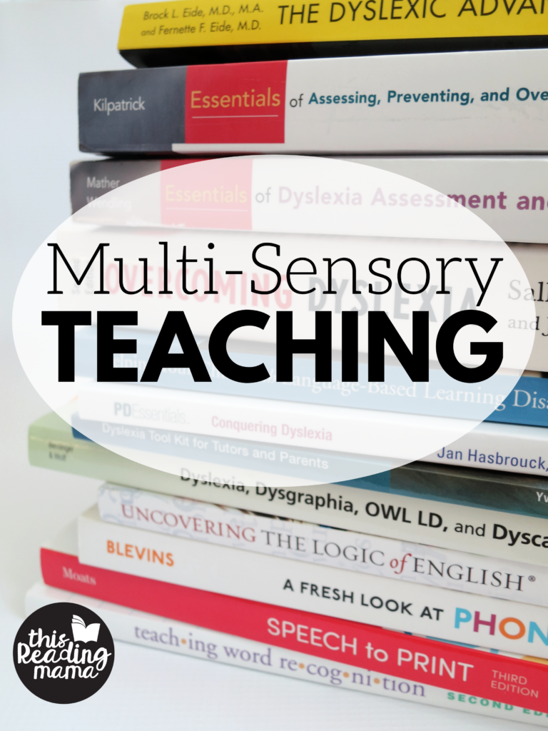 Using Multi-Sensory Teaching - This Reading Mama