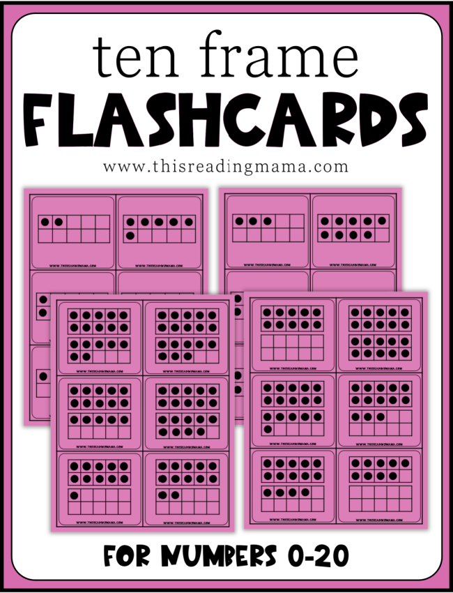 Ten Frame Flashcards (FREE) - This Reading Mama