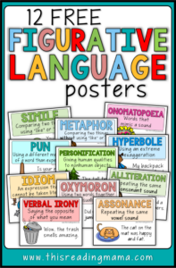 12 FREE Figurative Language Posters - This Reading Mama